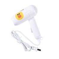 Mini folding cartoon hair dryer small power portable dormitory travel hair dryer